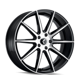 Kraze COSMOS KR194 Gloss Black Machined wheel