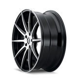 Kraze Cosmos KR194 18x8 gloss black machined premium Euro wheel