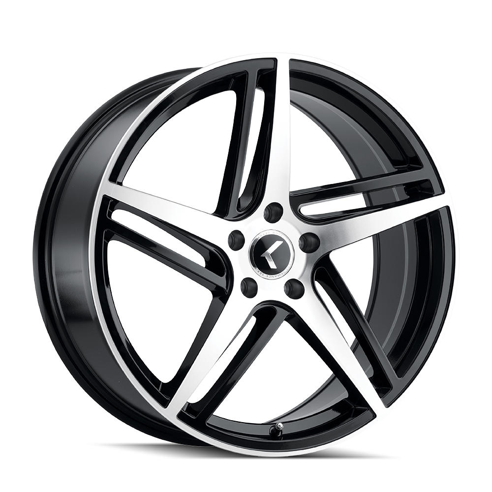 Kraze Milano Black with Machined  wheel