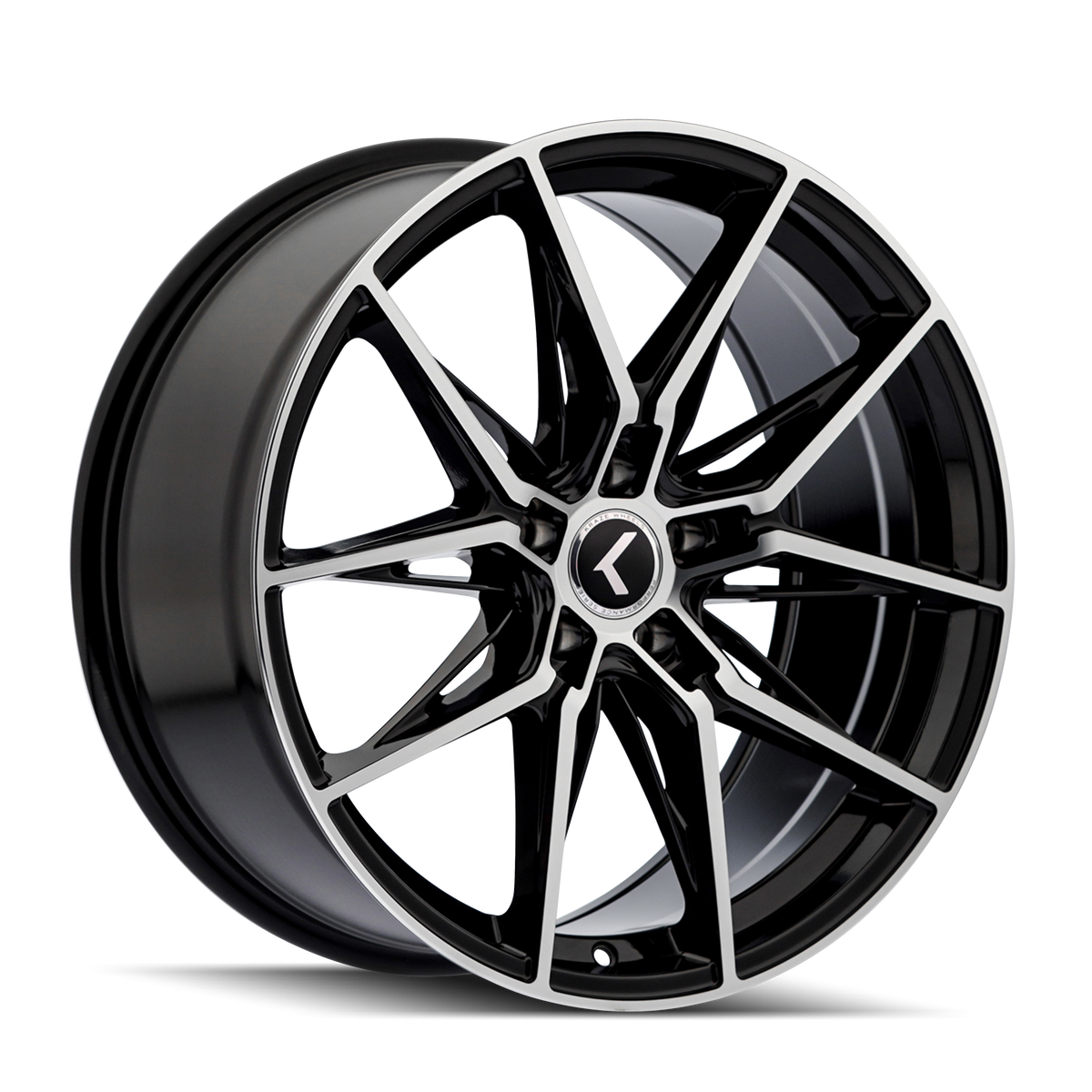 Kraze EVOLVE KR196 Gloss Black Machined wheel