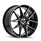 Kraze EVOLVE KR196 Gloss Black Machined wheel