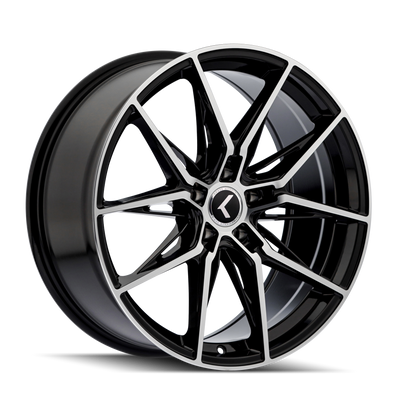 Kraze EVOLVE KR196 Gloss Black Machined wheel