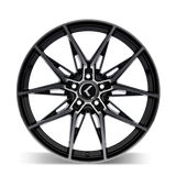 Kraze Evolve KR196 20x9 Gloss Black Machined premium Euro wheel