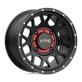 KMC Powersports KS135 GRENADE 15x10 0mm Satin Black