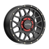KMC Powersports KS135 GRENADE 15x6 +38mm Satin Black