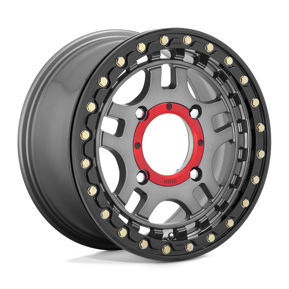 KMC Powersports KS240 RECON BEADLOCK Gray wheel