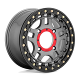 KMC Powersports KS240 RECON BEADLOCK Gray wheel