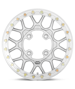 KMC Powersports KS435 GRENADE BEADLOCK FORGED 15x6 +38 Raw Machined Forged