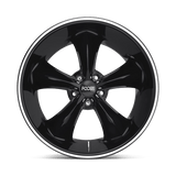 Foose 1PC Legend 18x8.5 +34 Black with Machined Lip Stripe
