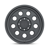 Level 8 HAULER 17x8.5 -6mm Matte Black