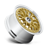 Rotiform LSR 18x8.5 +45 Gold Machined Lip premium Euro wheel