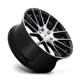 DUB S206 Luxe 22x9.5 Gloss Black Brushed premium truck and SUV wheel