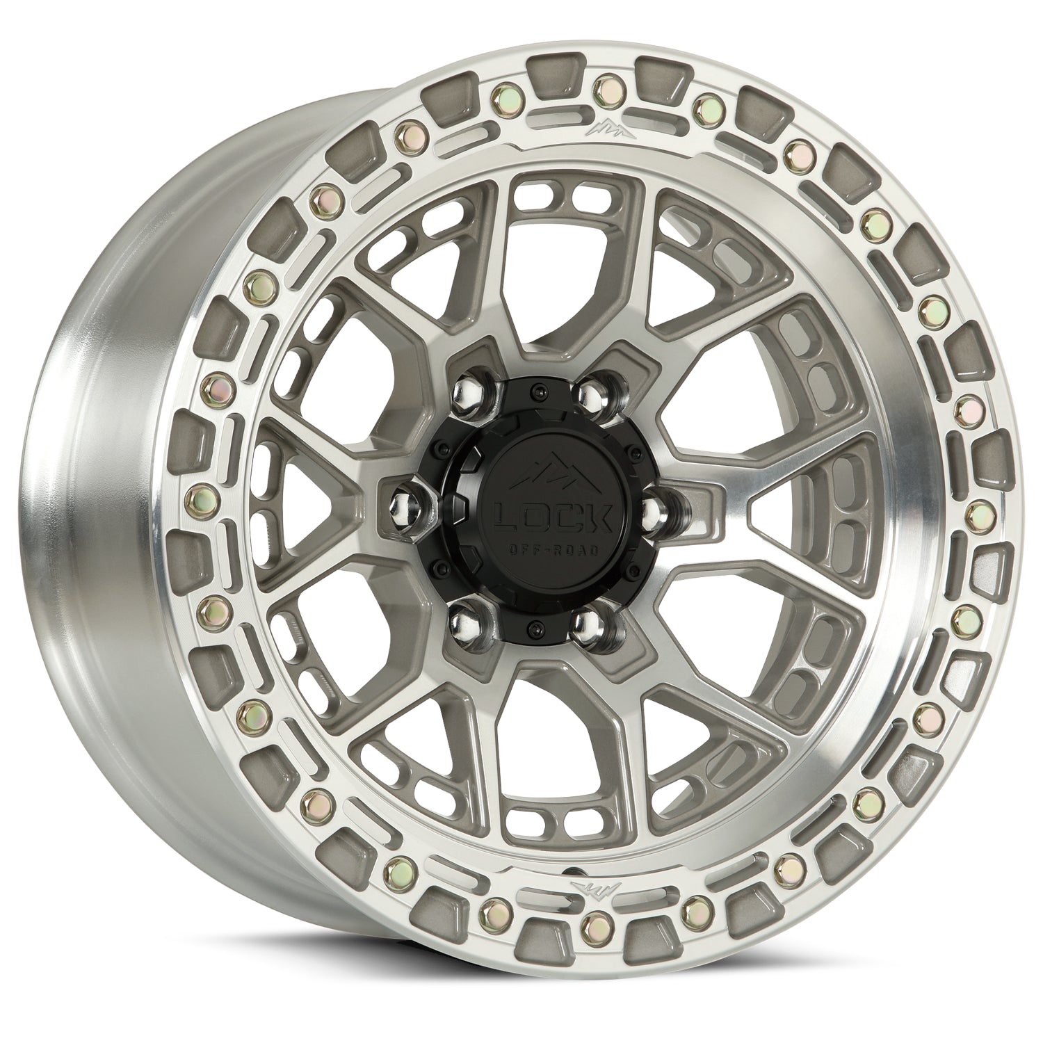 Lock Offroad Wheels Commando Machined with a Polished Clear Coat