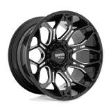 Moto Metal MO808 20x9 0mm Gloss Black with Milled Spokes