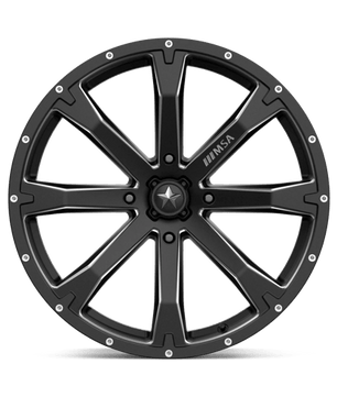 MSA Offroad Wheels M42 BOUNTY 20x7 +10 Satin Black Milled