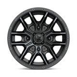 MSA Offroad Wheels M43 FANG 14x7 +10mm Satin Black with Titanium Tint