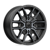 MSA Offroad Wheels M43 FANG 15x7 +38mm Satin Black With Titanium Tint