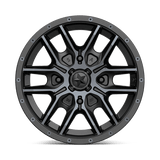 MSA Offroad Wheels M43 FANG 15x7 +38mm Satin Black with Titanium Tint