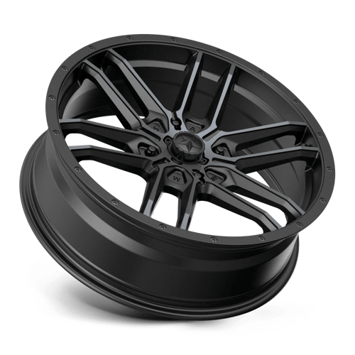 MSA Offroad Wheels M43 FANG 20x7 +10 Satin Black with Titanium Tint
