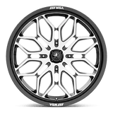 MSA Offroad Wheels M47 Sniper 20x7 +10 Gloss Black Machined UTV wheel