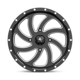 MSA Offroad Wheels M36 SWITCH 24x7 0mm Gloss Black Milled