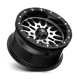 MSA Offroad Wheels M37 BRUTE BEADLOCK 14x7 +10mm Gloss Black Machined
