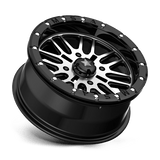 MSA Offroad Wheels M37 BRUTE BEADLOCK 16x7 +10mm Gloss Black Machined