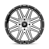 MSA M38 Brute 20x7 +10 Gloss Black Machined offroad UTV wheel