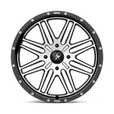 MSA M38 Brute 20x7 +10 Gloss Black Machined premium UTV offroad wheel