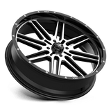 MSA Offroad Wheels M38 BRUTE 24x7 +10mm Gloss Black Machined