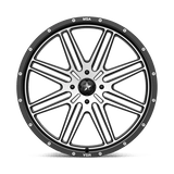 MSA Offroad Wheels M38 BRUTE 24x7 +10mm Gloss Black Machined