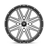 MSA Offroad Wheels M38 BRUTE 22x7 +10mm Gloss Black Machined