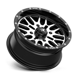MSA Offroad Wheels M38 BRUTE 14x7 +10mm Gloss Black Machined