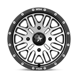 MSA Offroad Wheels M38 BRUTE 14x7 +10mm Gloss Black Machined