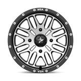 MSA Offroad Wheels M38 BRUTE 15x7 +10mm Gloss Black Machined