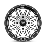 MSA Offroad Wheels M38 BRUTE 16x7 +10mm Gloss Black Machined