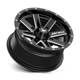 MSA Offroad Wheels M41 BOXER 14x7 +10mm Gloss Black Milled