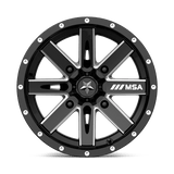 MSA Offroad Wheels M41 BOXER 14x7 +10mm Gloss Black Milled