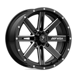 MSA Offroad Wheels M41 BOXER 16x7 +10mm Gloss Black Milled