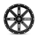 MSA Offroad Wheels M41 BOXER 16x7 +10mm Gloss Black Milled