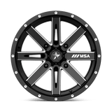 MSA Offroad Wheels M41 BOXER 16x7 +10mm Gloss Black Milled
