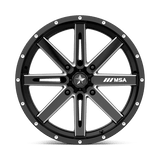 MSA Offroad Wheels M41 Boxer 18x7 +10 Gloss Black Milled premium UTV wheel