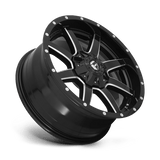 Fuel D610 Maverick 20x9 +20 Gloss Black Milled premium truck wheel