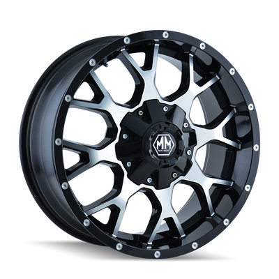 Mayhem WARRIOR 8015 Gloss Black Machined wheel