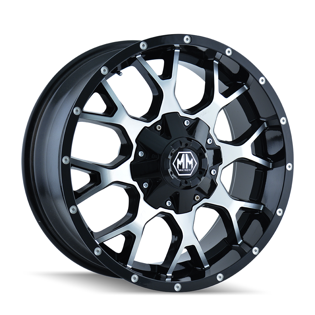 Mayhem WARRIOR 8015 Gloss Black Machined wheel