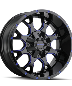 Mayhem WARRIOR 8015 Gloss Black Milled Prism Blue