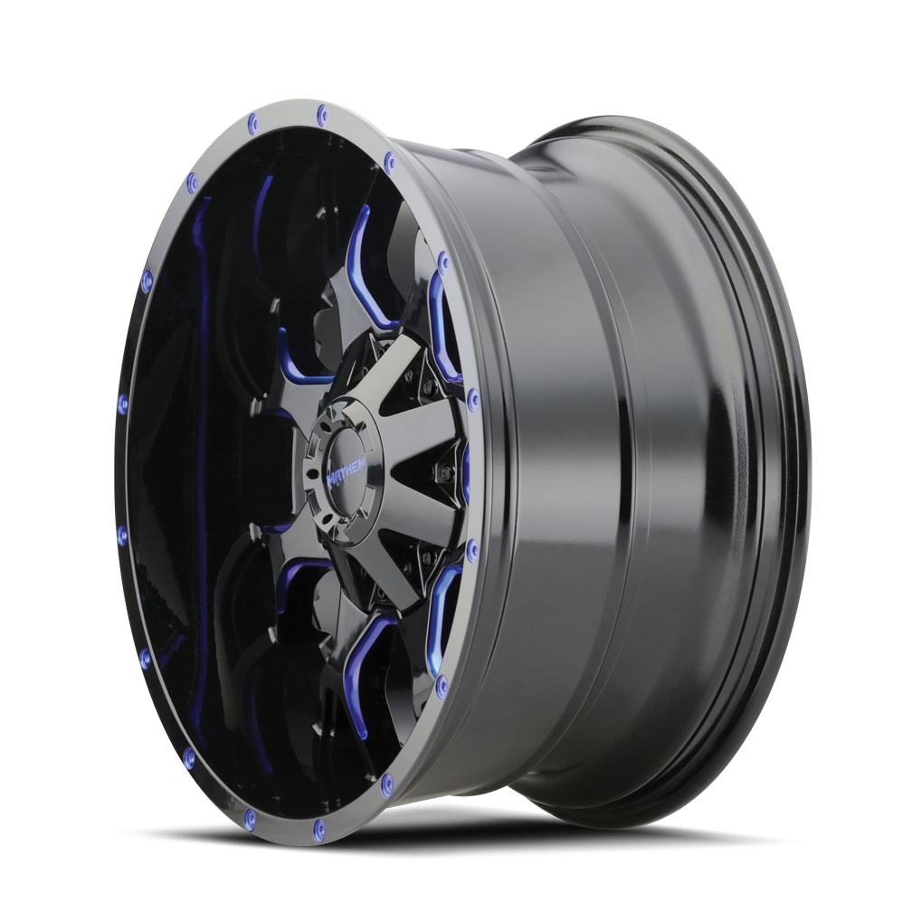 Mayhem WARRIOR 8015 Gloss Black Milled Prism Blue