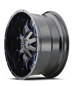 Mayhem WARRIOR 8015 Gloss Black Milled Prism Blue