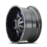 Mayhem WARRIOR 8015 Gloss Black Milled Prism Blue