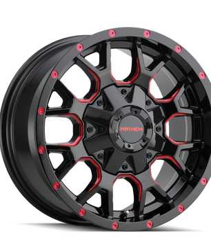 Mayhem WARRIOR 8015 Gloss Black Milled Prism Red